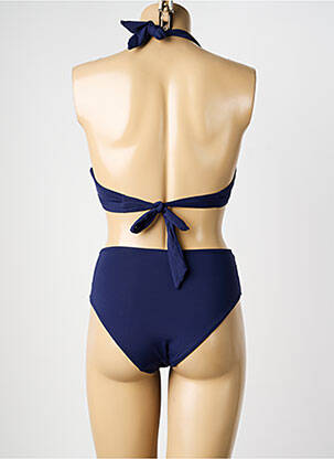 Maillot de bain 2 pièces stretch haut soutien-gorge avec mousse de rembourrage amovible bleu ADMAS femme