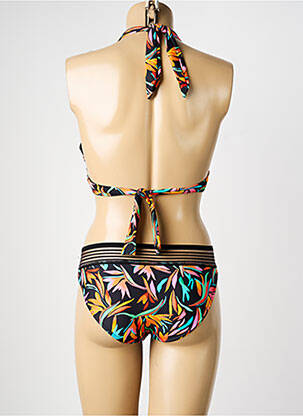 Maillot de bain 2 pièces stretch haut soutien-gorge avec mousse de rembourrage amovible noir SUN PROJECT femme