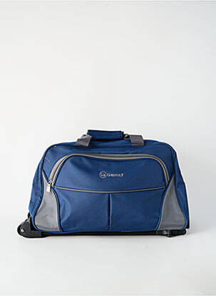 Sac de voyage fermeture zippée bleu BENZI homme