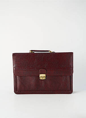 Sac tissage simili-cuir rouge BENZI homme