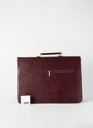Sac tissage simili-cuir rouge BENZI homme