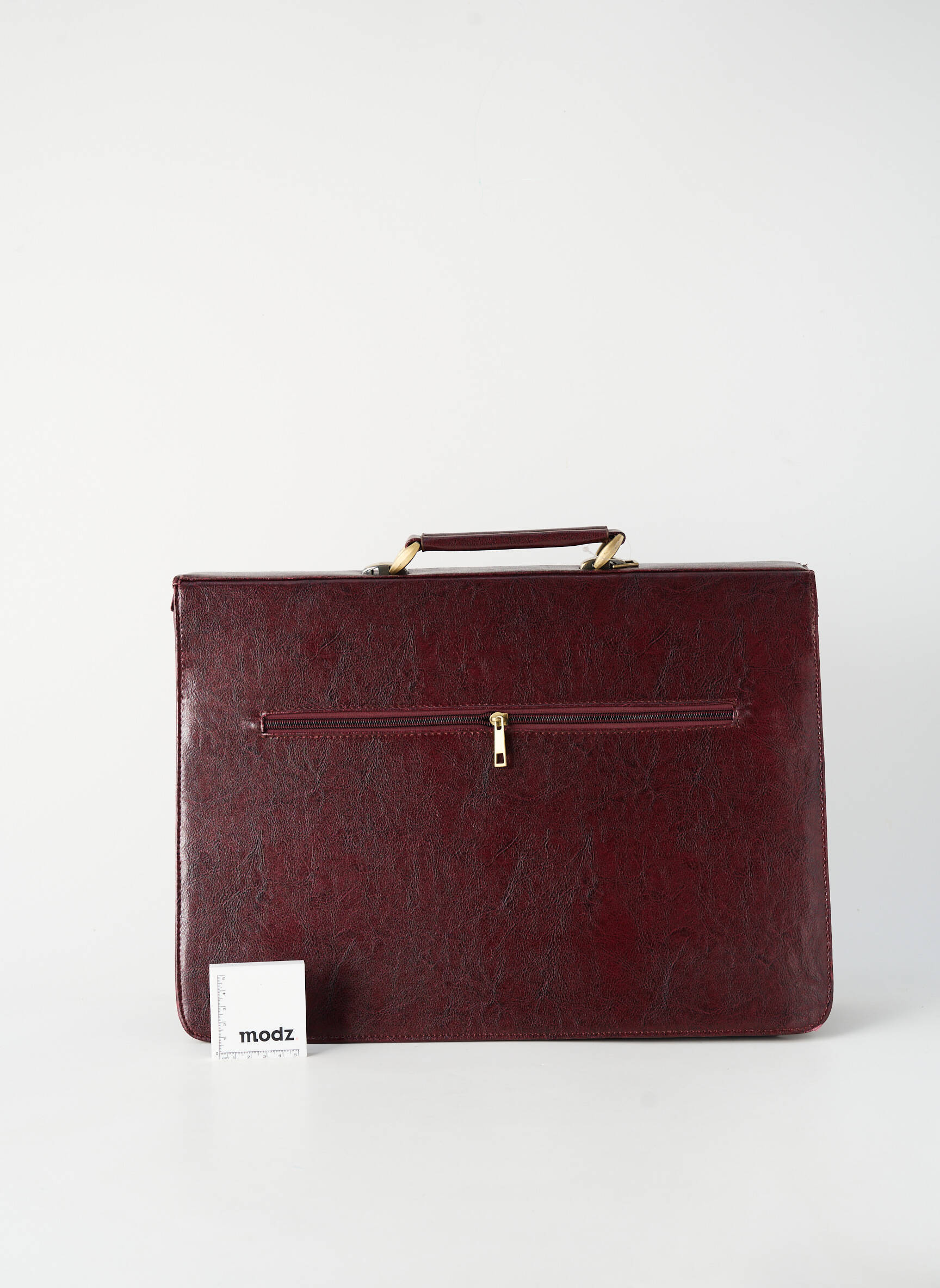 Sac tissage simili-cuir rouge BENZI homme