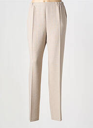 Pantalon slim taille élastique taille normale marron GUY DUBOUIS femme