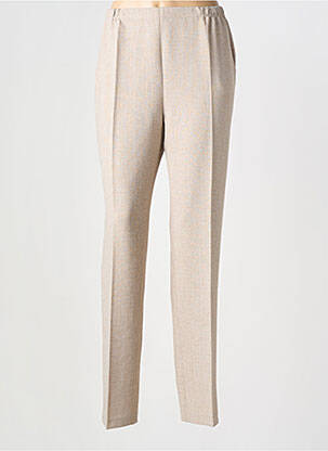 Pantalon slim taille élastique taille normale marron GUY DUBOUIS femme