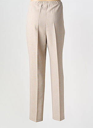 Pantalon slim taille élastique taille normale marron GUY DUBOUIS femme