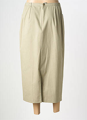 Jupe longue fermeture zippée au dos vert FRANCE RIVOIRE femme