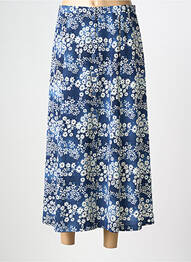 Jupe longue imprimé fantaisie bleu FRANCE RIVOIRE femme
