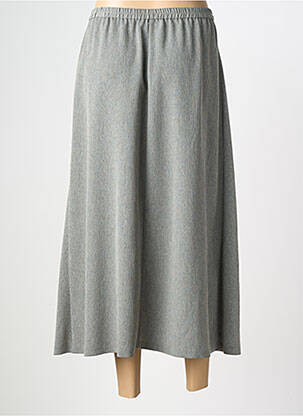 Jupe longue coupe fluide gris FRANCE RIVOIRE femme