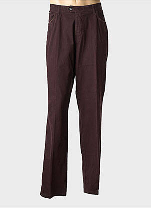 Pantalon chino stretch taille normale marron GS CLUB homme
