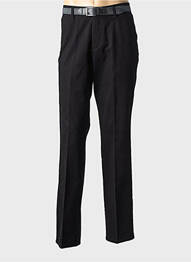 Pantalon chino stretch taille normale noir GS CLUB homme