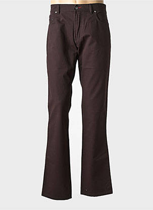 Jeans coupe slim poches taille normale marron GS CLUB homme