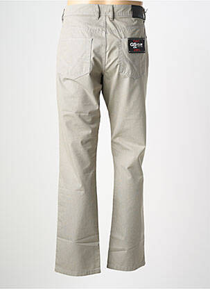 Pantalon slim tissage popeline taille normale vert GS CLUB homme
