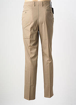 Pantalon chino tissage popeline taille normale marron GS CLUB homme
