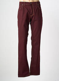 Jeans coupe slim stretch taille normale rouge GS CLUB homme