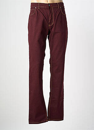 Jeans coupe slim stretch taille normale rouge GS CLUB homme
