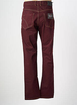 Jeans coupe slim stretch taille normale rouge GS CLUB homme