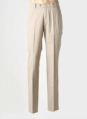 Pantalon chino tissage popeline taille normale beige GS CLUB homme