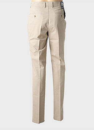 Pantalon chino tissage popeline taille normale beige GS CLUB homme