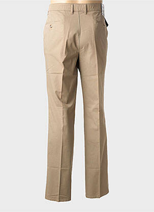 Pantalon chino tissage popeline taille normale marron GS CLUB homme