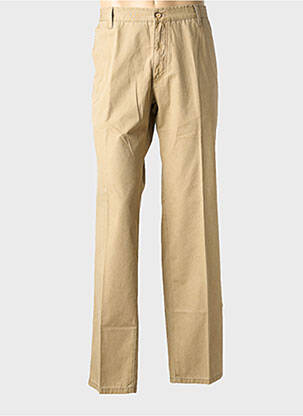 Pantalon chino tissage popeline taille normale beige NEW MAN homme