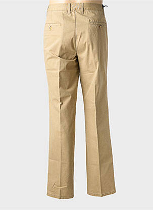 Pantalon chino tissage popeline taille normale beige NEW MAN homme