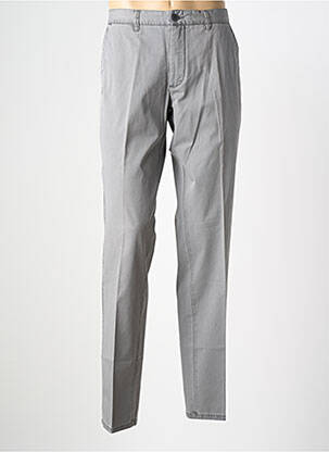 Pantalon chino tissage popeline taille basse gris NEW MAN homme