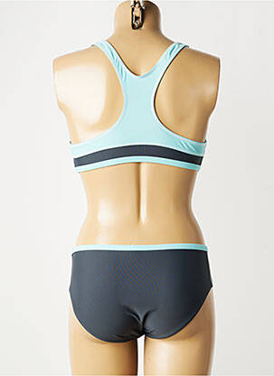 Maillot de bain 2 pièces stretch brassieres gris SUN BEACH femme