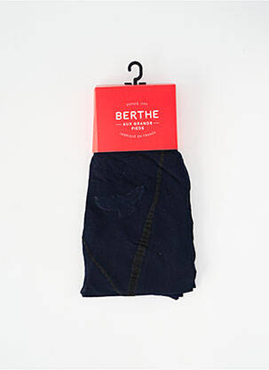 Collants imprimé fantaisie bleu BERTHE AUX GRANDS PIEDS femme
