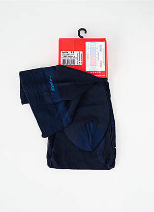 Collants imprimé fantaisie bleu BERTHE AUX GRANDS PIEDS femme