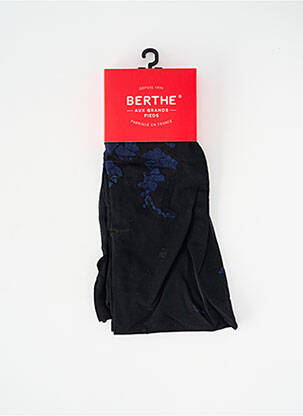 Collants imprimé fantaisie noir BERTHE AUX GRANDS PIEDS femme