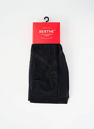 Collants imprimé fantaisie noir BERTHE AUX GRANDS PIEDS femme