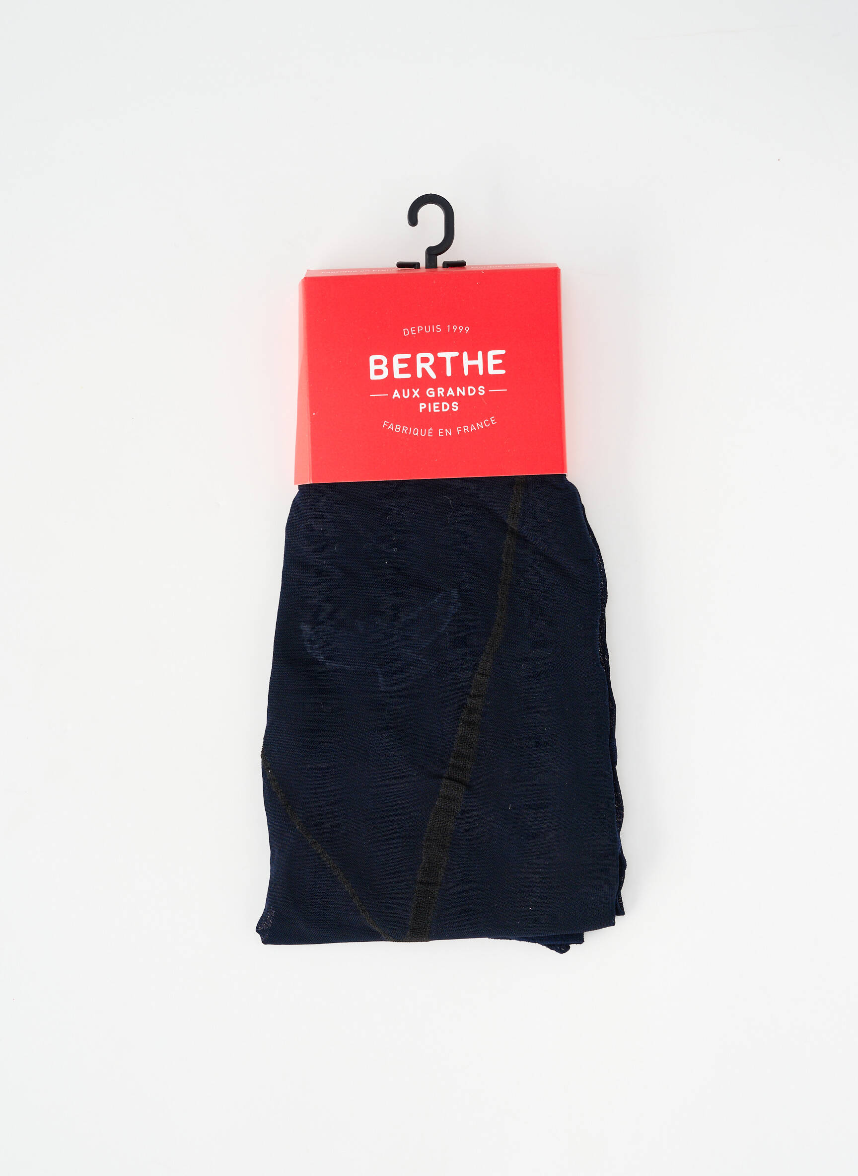 Collants imprimé fantaisie bleu BERTHE AUX GRANDS PIEDS femme
