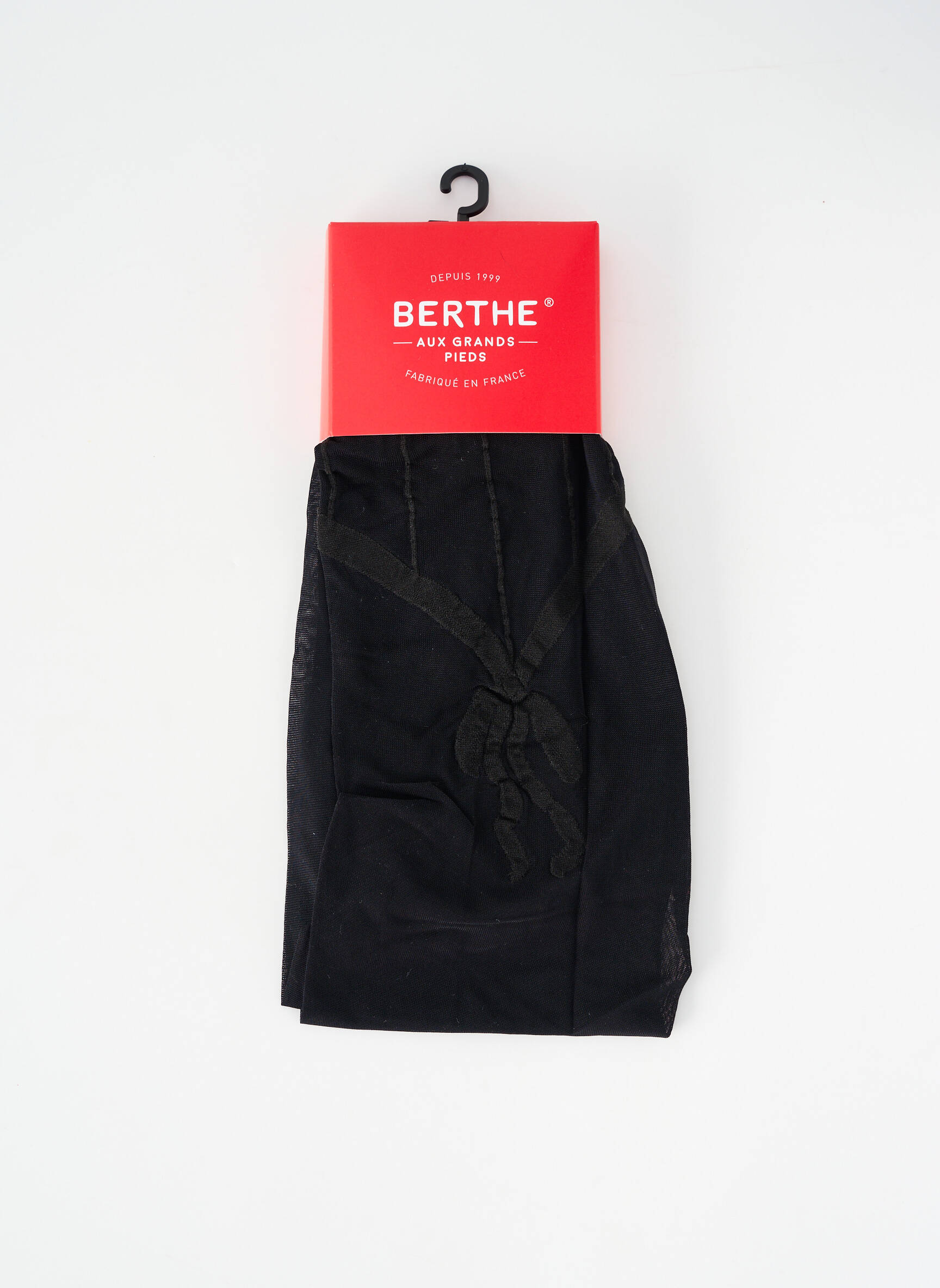 Collants imprimé fantaisie noir BERTHE AUX GRANDS PIEDS femme