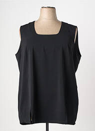 Top col carré sans manche noir CHALOU femme