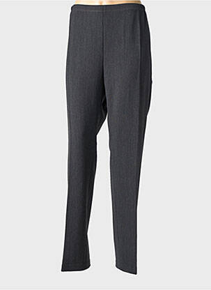 Pantalon droit taille élastique taille normale gris GUY DUBOUIS femme