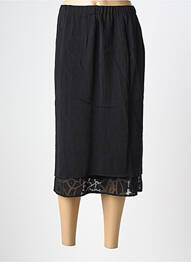 Jupe mi-longue taille normale noir CHALOU femme