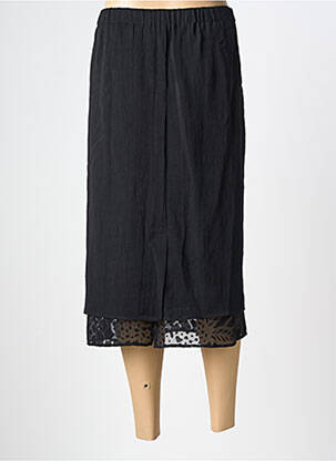 Jupe mi-longue taille normale noir CHALOU femme