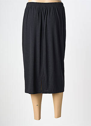 Jupe mi-longue stretch noir CHALOU femme