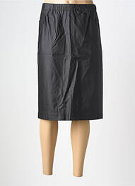 Jupe mi-longue coupe droite noir CHALOU femme