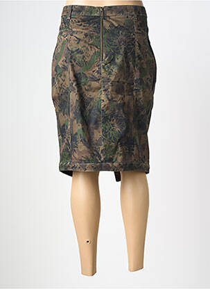Jupe mi-longue stretch vert EVA KAYAN femme