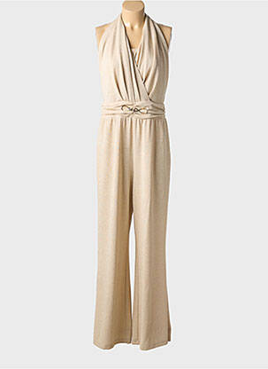 Combi-pantalon fermeture zippée au dos sans manche or ESTEL COLLECTION femme