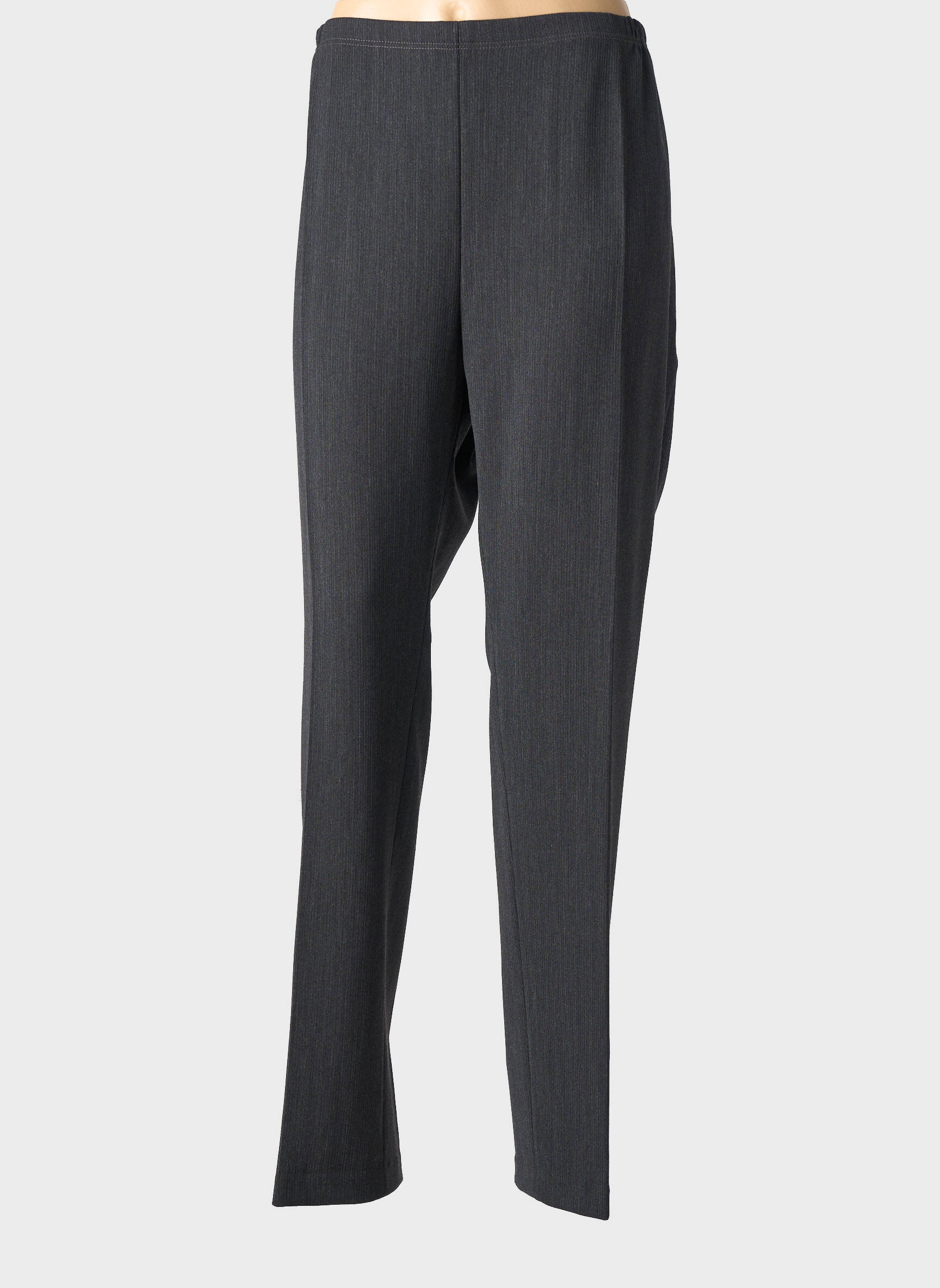 Pantalon droit taille élastique taille normale gris GUY DUBOUIS femme
