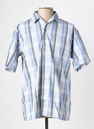 Chemise manches courtes imprimé fantaisie bleu KIDUR homme