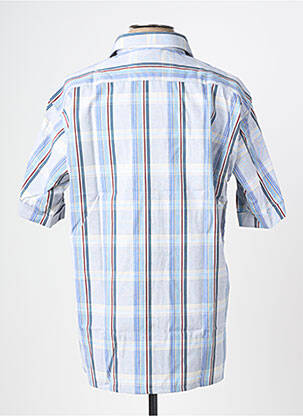 Chemise manches courtes imprimé fantaisie bleu KIDUR homme