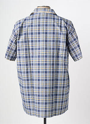 Chemise manches courtes imprimé fantaisie bleu LE LABOUREUR homme