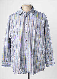 Chemise manches courtes imprimé fantaisie bleu KIDUR homme