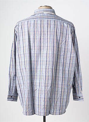 Chemise manches courtes imprimé fantaisie bleu KIDUR homme