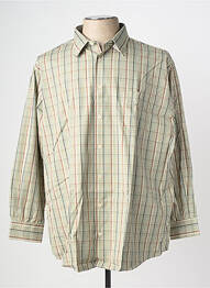 Chemise manches longues imprimé fantaisie vert KIDUR homme
