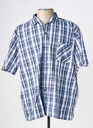 Chemise manches courtes imprimé fantaisie bleu KIDUR homme