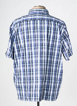 Chemise manches courtes imprimé fantaisie bleu KIDUR homme